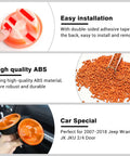 Orange Roof Top Mounting Knob Screw Decoration Cover for Jeep Wrangler JK JKU 2007 2018 2 Door 4 Door Interior Accessories