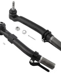 Ford Beefed-Up Front Drag Link And Outer Tie Rod End Link Kit For F-250 F-350 Super Duty 2005-2016 4WD Direct Fit Left And Right Replacement Durable Easy Install Precision Tuned Components For Smooth Steering, black steering parts