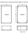 Five Pack Black ABS Plastic Project Box Sturdy Electronics Enclosure Rock Solid Junction Case Perfect For Tinkerers Circuits dimensions diagram