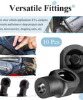 Top Grade Durable Steel M6 Female Thread Gas Spring Strut End Fittings deliver rock solid alignment for 10mm ball studs in versatile applications.