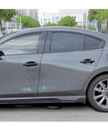 Gray Mazda 3 with No Adhesive Car Door Handle Cover Protector For Mazda 3 CX-30 CX-50 2020 To 2026 Models Glossy Black Finish