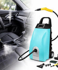 Heavy Duty 3000W Portable Steam Cleaner Machine High Pressure Hot Water Washer For Home Cleaning Floors Walls And Kitchen Grease Removal Easy Use Fast Heat Up Professional Grade Deep Clean in car interior.