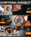 2-pack 4-1/2 inch carbide cut-off wheels for angle grinder; wood, plastic, fiberboard, nails; cuts PVC pipe.