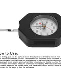 Dial Tension Gauge 500G High Accuracy Tension Meter Tester With Dual Pointer Portable Gram Force Gauge Tensiometer For Electronic Switches Relays Micro Switches And Spring Tension Testing, ABS alloy body