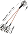 UHF Male To Dual UHF Female Splitter Cable PL 259 To SO239 Coax RG316 For Ham Radio Gear Antenna Analyzer SWR Meter 15 cm