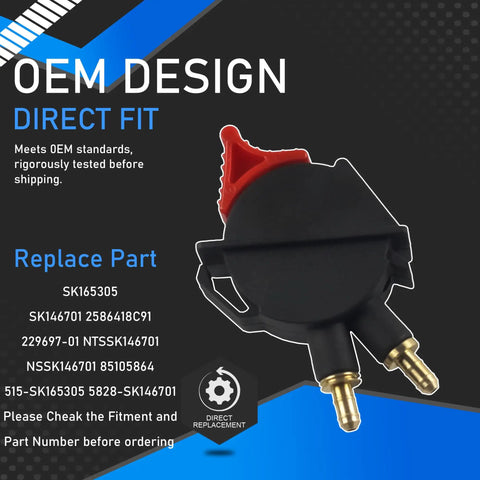 Truck Seat Height Adjustment Air Valve And Rocker Switch, featuring a black design with red and gold accents for easy installation.