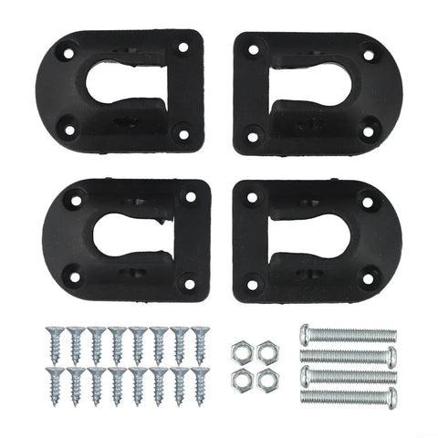 Beefy PP Folding Table Leg Brackets For 16Mm Round Pipe Camping And Outdoor Furniture Repair Kit with screws and bolts
