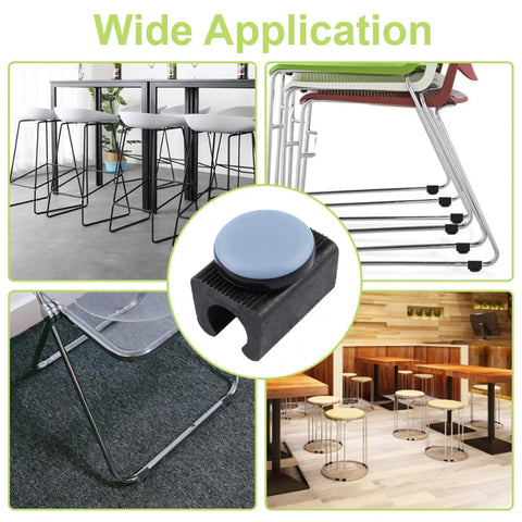 30 Piece U Shaped Chair Pad Set With Round Teflon Sliders And Cantilever Glide Kits Easy Furniture Movers for smooth sliding