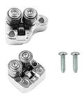 Dope Front And Rear Guide Roller Kit For Deep Cut Bandsaws 6232 20 6238 20 2729 22 2729 20 2729 21 Replacement Parts For Smoother Blade Alignment And Tracking, metal rollers and screws