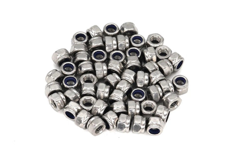 40 Piece Pack Heavy Duty M4 X 0.7mm Stainless Steel Self Lock Nylon Inserted Lock Nuts For 3D Printer And Furniture Projects