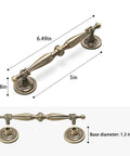 Kick Up Your Home Style With These Top Notch Five Inch Vintage Bronze Cabinet Pulls Crafted From Durable Zinc Alloy This Easy Install Drawer Handle Set Gives Your Kitchen Or Bathroom Hardware A Slick Upgrade That Really Delivers - 5in bronze cabinet pull with detailed design.