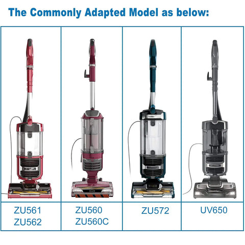 Shark Navigator Replacement Filter Kit compatible vacuums ZU561 ZU562 ZU560 ZU560C ZU572 UV650 displayed in a line