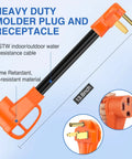 Heavy Duty 50 Amp EV Charger Adapter Cord From 6-50P Welder Outlet To 6-50R 250V Copper Wire 10 Gauge 50M/50F Home Garage Charge Cable For EVs And Local Home Charging, outdoor use