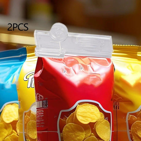 2X Clear Milk Carton Sealing Clips Keep Boxed Drinks Fresh And Prevent Messy Spills In Dorms, Studios, And Kitchens. Clear plastic clips securing snack bags.
