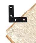 Sturdy L Shaped Stainless Steel Shelf Brackets For Furniture And Office Use Heavy Duty Corner Support Plates with countersunk holes