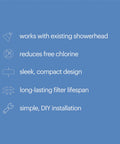 Features of VivaSpring Compact Shower Filter In Brushed Nickel With High Output 100 Percent Pure KDF Filtration And FF 30 Cartridge