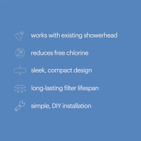Features of VivaSpring Compact Shower Filter In Brushed Nickel With High Output 100 Percent Pure KDF Filtration And FF 30 Cartridge