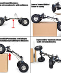 High Clearance LCG RC Crawler Chassis Kit With Carbon Fiber Rails, Portal Axles, Forward Gearbox, Adjustable 70-100mm Shocks on 1x10 Rig