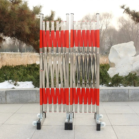 Heavy Duty Expandable Safety Barricade Built Tough With Rust Proof Stainless Steel Housing And A Slick Pulley System That Makes Highway Work Zones And Parking Lots A Breeze