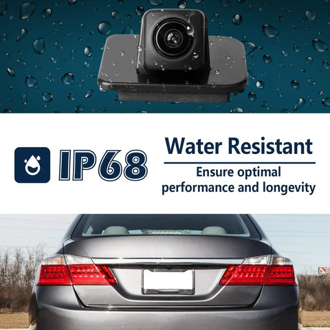 Back Up Rear View Camera For Honda Accord 2014 2017 EX-L Sedan Coupe Touring LX Hybrid Parking Assist Replacement 39530T2AA21 water-resistant feature