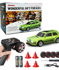 Proportional One Forty Third RC Drift Car With Gyro, 4WD Drive, Two Point Four GHz Remote, RTR Model Vehicle in lime green