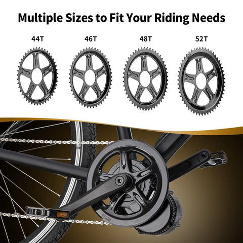 48T Chain Ring For BBS02B Mid Drive Motor E Bike Conversion Kit Replacement 48T Ring With 198mm Diameter 5.5mm Offset Plastic Cover