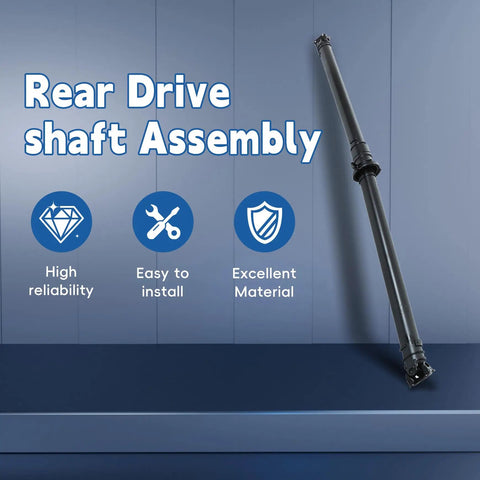 Heavy Duty Rear Driveshaft Assembly For Honda Cr-V 4x4 Awd 1997 2001 on blue background, showcasing reliability and design features.