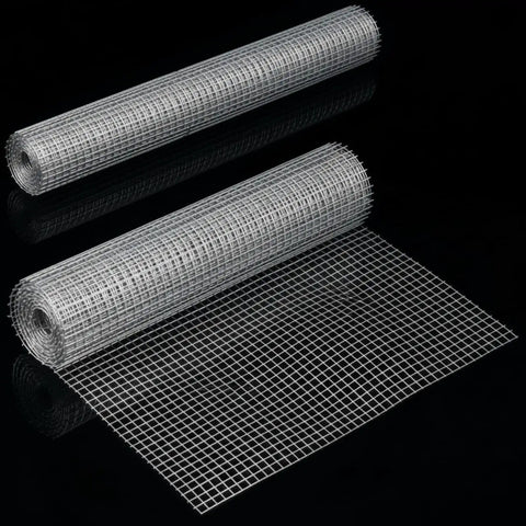 Two Sheets 1/4 Inch Welded Wire Mesh Roll 13.7 By 40 Inches Hardware Cloth Galvanized Cage Fence For Chicken Poultry Coop Rabbits Snakes Enclosures Beefy Heavy Duty Garden Craft Netting For DIY Projects