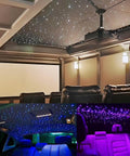 Lit Twinkle Fiber Optic Star Ceiling Kit With 16W RGBW Lights in home theater and car headliner, 150 fibers, 6.5ft long