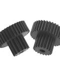 Built Tough Steel Gearbox Kit For Dual Speed Transmission Swap Compatible With WPL B1 B14 B24 B16 B36 C14 C24 1/16 Scale Rc Car Smooth Shifting And Ride Upgrades showing two steel gears.