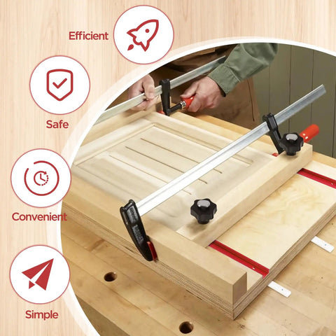 Pro Grade Table Saw Crosscut Sled Kit With 2 Aluminum T Tracks 2 UHMW Miter Bars Knobs And Bolts And 16 Screws for woodworking
