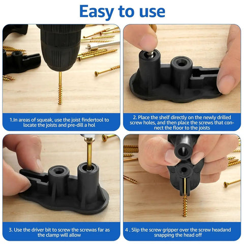 Floor Repair Kit With 50 Steel Screws And 5 Tools To Stop Squeaky Floors On Carpets And Hardwood Hidden Deck Fasteners steps