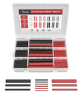 Waterproof Red And Black Heat Shrink Tubing Kit With 3 To 1 Shrink Ratio Adhesive Lined Heavy Duty Marine Grade For Wire Wrap