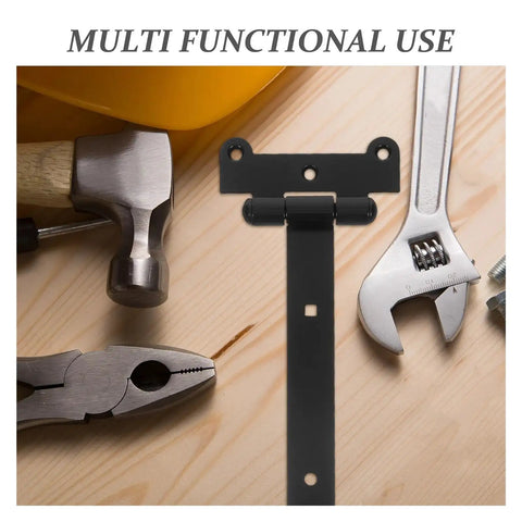Self Closing Reversible T Shaped Stainless Steel Door Hinge With Black Finish Heavy Duty Boss Grade Smooth Sliding Bearing