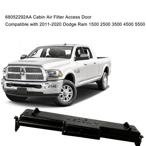 Cabin Air Filter Access Door Replacement for Ram 1500 2500 3500 4500 5500 and Compatible Dodge Jeep Chrysler Models with Truck