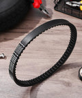 Tough Go Kart Drive Belt With Polyamide Fiber For Smooth Torque, Vibration Dampening And Extreme Racing durability That Keeps You Cruising Fast Without Any Stretching Or Shearing Woes On The Track, black drive belt close-up
