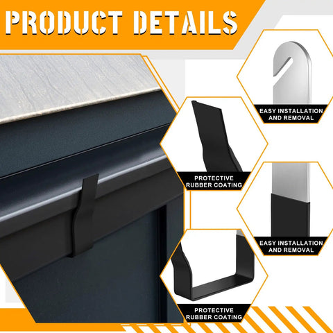 Two Pack 5 Inch Gutter Brackets And Hangers Aluminum Heavy Duty Rain Gutter Mounts For Gazebo And Shed Roof Drainage Easy Install