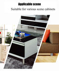 Adjustable Stainless Steel Furniture Legs Set 4 Pcs Screw-In Replacement Feet on cabinet, coffee table, and sofa