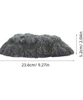 Top Shelf Floating Turtle Basking Platform With Smooth Stairs And Low Key Indestructible Resin Build Straight Up Perfect Chill Dock And Resting Rock For Small Tortoises And Reptile Tanks, 23.6cm x 5.2cm.