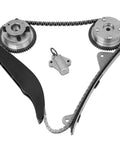 Timing Chain Kit With Intake And Exhaust VVT Sprockets, Tensioner And Guide For 2011-2013 Hyundai Elantra 1.8L Gas And 2012-2014 Kia Soul 2.0L Gas Engines, Drop-in OEM Grade Replacement showing components