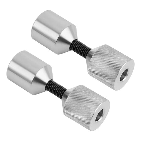 Premium 4Pcs Aluminium Flange Two Hole Alignment Pins 1-1/8 Inch Dia 3/8 To 1 Inch Long For Machinery And Heavy Duty Equipment Installation.