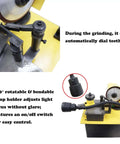 Workhorse Circular Saw Blade Sharpener With Bright Led Lamp And Full Accessory Bundle For Tct Carbide And Hss Steel Blades Up To 350Mm adjustable lamp holder and control switch