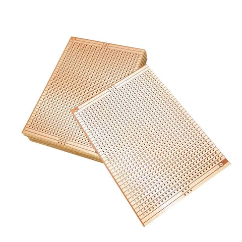 Ten Pack 73 By 100 Millimeter Copper Strip Board With 957 Holes Perfboard Kit For Soldering And DIY Electronics Projects Arduino Friendly