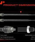 Front Inner Tie Rod End Replacement For Acura RSX 2002 To 2006 2.0L L4 Front Left And Right Sides Driver And Passenger Side Easy Install Plug And Play To Fix Uneven Tire Wear And Improve Steering, 119mm