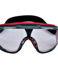Heavy Duty Industrial Safety Goggles With Hella Tough Antifog Lenses For Crystal Clear Vision In Wet Workplaces. Front view of goggles.
