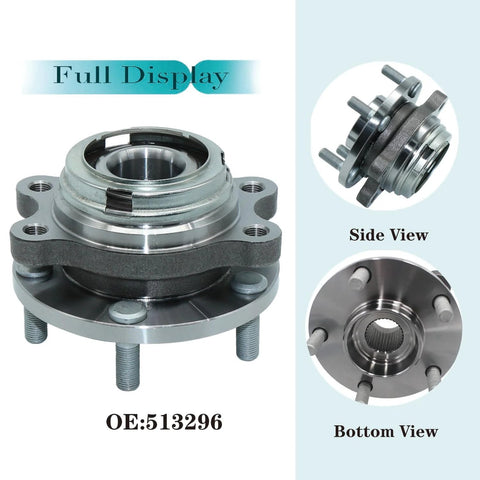 Front Wheel Hub And Bearing Assembly Fits Nissan Altima 2007 To 2018 Maxima 2009 To 2019 Pathfinder 2013 To 2019 Murano 2009 To 2018