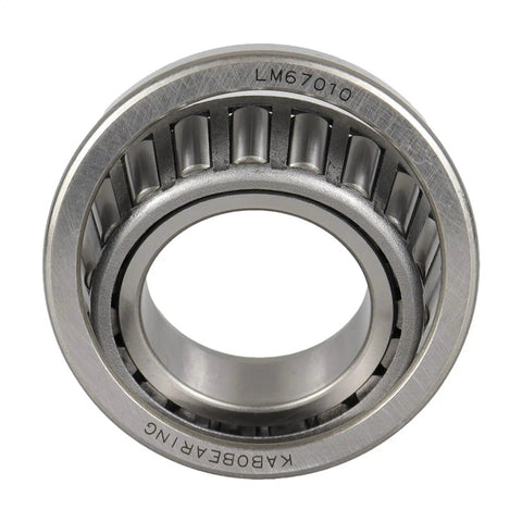 Close-up of LM67010 bearing from the Trailer Wheel Hub Bearing Kit For One And A Quarter Inch And Three Quarter Inch Axles