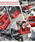 4 Inch Steer Stop Outboard Hydraulic Steering Lock for Outboard Motor Trailering and Transport Red Fits Most Steering Cylinder Rods