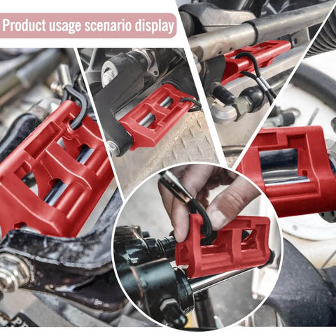 4 Inch Steer Stop Outboard Hydraulic Steering Lock for Outboard Motor Trailering and Transport Red Fits Most Steering Cylinder Rods