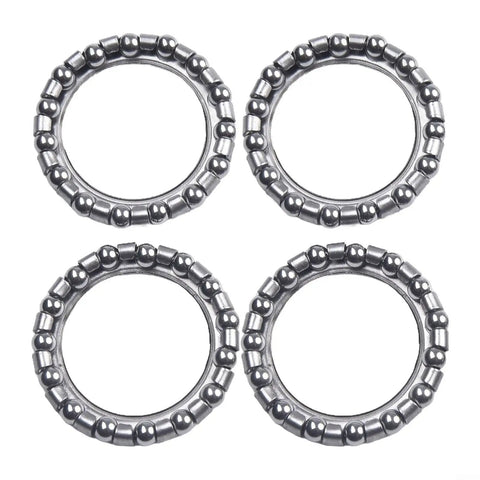 Steering Headset Ball Bearings Set Of 4 For Electric Bikes, Durable Steel Construction, 1.57 Inch Inner By 1.06 Inch Outer Diameter